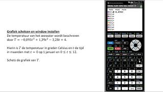 Grafiek schetsen en window instellen TI84 Plus CET [upl. by Hartman]