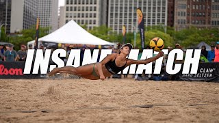 AMAZING Beach Volleyball Match HumanaParedesWilkerson vs CannonSponcil AVP Chicago 2022 [upl. by Broddie]