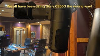 Worlds First Sony C800G Mic Pre [upl. by Nawak]