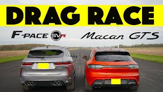 2024 Jaguar F Pace SVR vs Porsche Macan GTS Closer than ever Drag and Roll Race [upl. by Trebornhoj766]