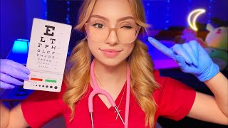 ASMR Nurse Exam BUT YOU CAN CLOSE YOUR EYES 👀 Medical Cranial Nerve Eye Ear ASMR For Sleep ⚕️ [upl. by Atalanta]