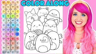 Color Squishmallows Along With Me  COLOR ALONG WITH KIMMI [upl. by Cinderella]