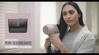 STRAIGHTENING MY CURLY HAIR  REVIEW Remington Pro Wet 2 Style Dryer [upl. by Llednil]