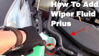 🚗 🚕 How To Add Windshield Wiper Fluid to a 2010 Prius 2011 2012 2013 2014 2015 [upl. by Aihgn495]