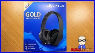 NEW Gold Wireless Headset PS4PS4 ProPS5  Unboxing SetUp amp Review  MyKeyReviews [upl. by Oliric]