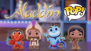 New 2018 Disney Aladdin Funko Pops  Unboxing amp Review [upl. by Diahann]