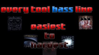 every Tool Bass line Ranked easiest the hardest [upl. by Anizor]