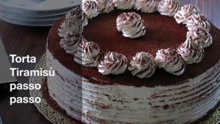 Torta Tiramisù con passo passo  Tutorial [upl. by Sulrac255]