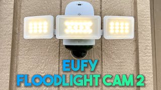 Eufy Floodlight Cam 2 Pro Review and Unboxing  360 Degree Security Camera [upl. by Aryk455]