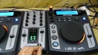 Marathon DCM5000 DJ club party Mixer CDSDUSBmp3 Scratch DSP [upl. by Emirac174]