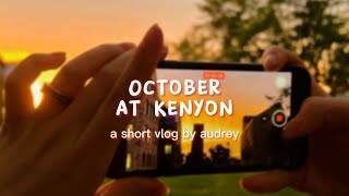 october at kenyon college  vlog 2 by audrey [upl. by Crowe517]