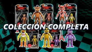 COLECCIÓN COMPLETA DE MUÑECOS ARTICULADOS DE FIVE NIGHTS AT FREDDYS FNAF TOYS UNBOXING [upl. by Elnukeda279]