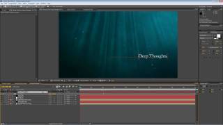 After Effects Tutorial  Lens blur with depth map Deep Thought Pt2 [upl. by Enwad]