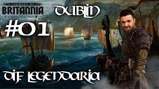 TOTAL WAR THRONES OF BRITANNIA CAMPAÑA VIKINGOS DUBLÍN LEGENDARIA01 [upl. by Valenba378]