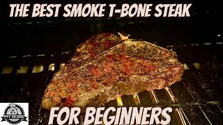 Pit Boss pro series  smoke T Bone steak on pellet grill [upl. by Odlanier]