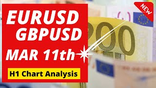 EURUSD and GBP USD Daily Analysis for March 11 2024 [upl. by Oag467]