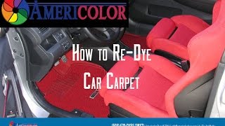 How to ReDye Your Car Carpets [upl. by Dwayne]