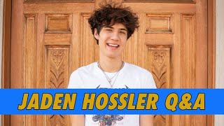 Jaden Hossler QampA [upl. by Nageek384]