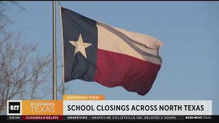 Schools closed across North Texas as below freezing temps linger [upl. by Enomrej]