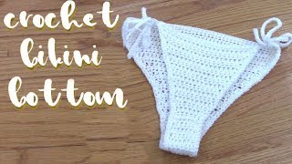 Crochet Bikini Bottom Tutorial  Beginner Friendly Crochet [upl. by Ainoz15]