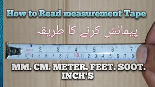 How to read measurement tape amp use technical field [upl. by Adnim]