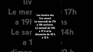 Horaire live [upl. by Gnouh]