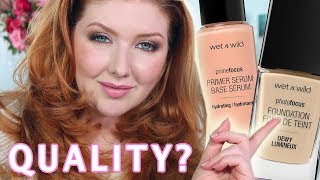 New Makeup from Wet N Wild  Dewy Primer amp Foundation Review [upl. by Stace548]