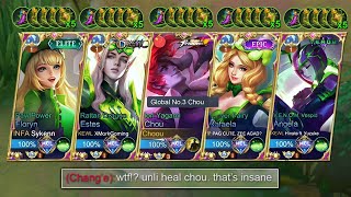 CHOU  4 HEALERS IN MCL FINALS ALL FLASK OF OASIS 👀 [upl. by Lance172]