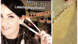 Latexhaut herstellen Special Effect Make up Halloween HowTo [upl. by Lorain]