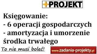 Księgowanie 6 op amortyzacja i umorzenie środka trwałego  typowe operacje klasyczne [upl. by Llehsor]