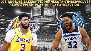 LIVE  NBA  Los Angeles Lakers Vs Minnesota Timberwolves Play By Play amp Reaction [upl. by Anauqes764]