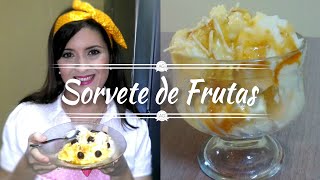 SORVETE CASEIRO DE FRUTA SEM LACTOSE [upl. by Hairej19]