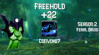 Dragonflight Season 2  Mythic 22FH CONVOKE Feral Druid [upl. by Rausch]