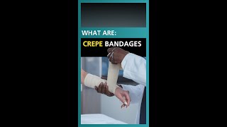 What are Crepe Bandages  One Minute Demos  YouTube Shorts [upl. by Tjaden]