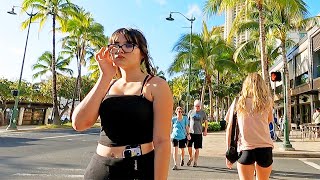 HAWAII PEOPLE  Waikiki Tour on Kalakaua Avenue  2024 hawaii travelvlog people [upl. by Barbour]