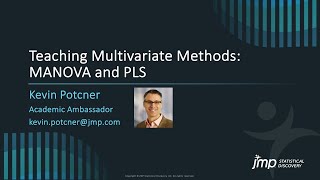 JMP Academic Teaching Multivariate Methods with JMP Pt 1 [upl. by Bloxberg439]