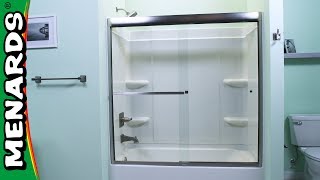 How To Install a Shower Door  Menards [upl. by Balac]