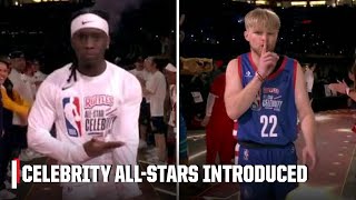 The 2024 NBA Celebrity AllStar Game player introductions 🤩  NBA on ESPN [upl. by Ednutey]