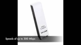 TPLINK TLWN821N 300Mbps WirelessN USB 20 Adapter from Geekscom [upl. by Adaner754]