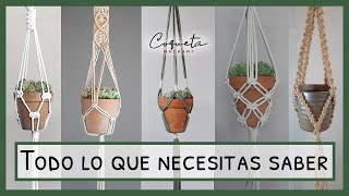 🌹 5 TRUCOS para Diseñar Porta Macetas Colgantes🤫 Revelo los SECRETOS de Coqueta Macramé [upl. by Niltag]