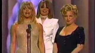 1997 Academy Awards  Bette Midler Goldie Hawn and Diane Keaton Presenting Best Original Song [upl. by Shelagh]