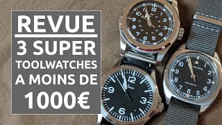 Top rapport qualité prix à moins de 1000€  Sinn 556 Serica 4512 et Hamilton Khaki Pilot Pioneer [upl. by Nevyar]