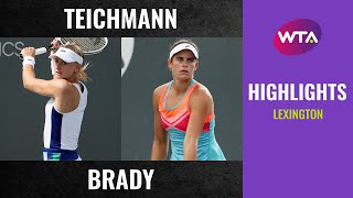 Jil Teichmann vs Jennifer Brady  2020 Lexington Final  WTA Highlights [upl. by Retsim]