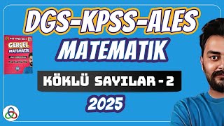 KÖKLÜ SAYILAR  2 Video  DGSKPSSALES Matematik  2025 [upl. by Alleacim]