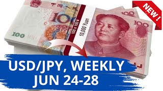 USD JPY Weekly Analysis for June 2428 2024 by Nina Fx [upl. by Enelloc79]