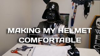 I put a Hard Hat liner in my Darth Vader Helmet [upl. by Valina503]