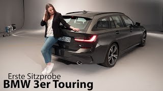 Weltpremiere BMW 3er Touring G21 exklusive Sitzprobe im neuen SportKombi  Autophorie [upl. by Nwahsyd]