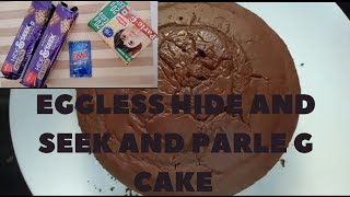 Hide amp Seek Biscuit Cake Recipe in Pressure CookerEggless Biscuit Cake Without Oven egglesscake [upl. by Maya]