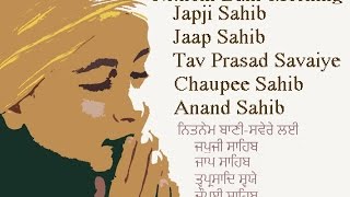 Full Nitnem Path  Japji Jaap Chaupai Anand Sahib Tav Prasad Savaiye  GurbaniKirtanNonstop [upl. by Ayeka484]