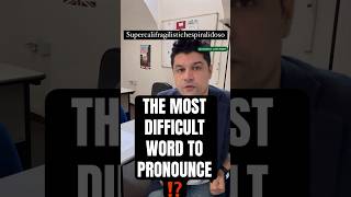 The most difficult word to pronounce👽😵‍💫englishgrammar englishlearning ielts آموزش [upl. by Murtha291]